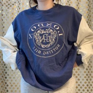 blue urban outfitters london sweatshirt. never worn, but tags taken out.